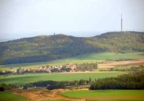 Der Blick vom Kottmar zum Löbauer Berg