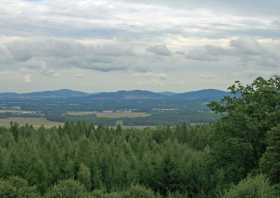 Der Blick vom Aussichtsturm auf dem Butterberg Bischofswerda