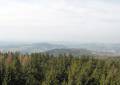Blick vom Aussichtsturm auf dem Tanzplan nach Sebnitz und Hertigswalde