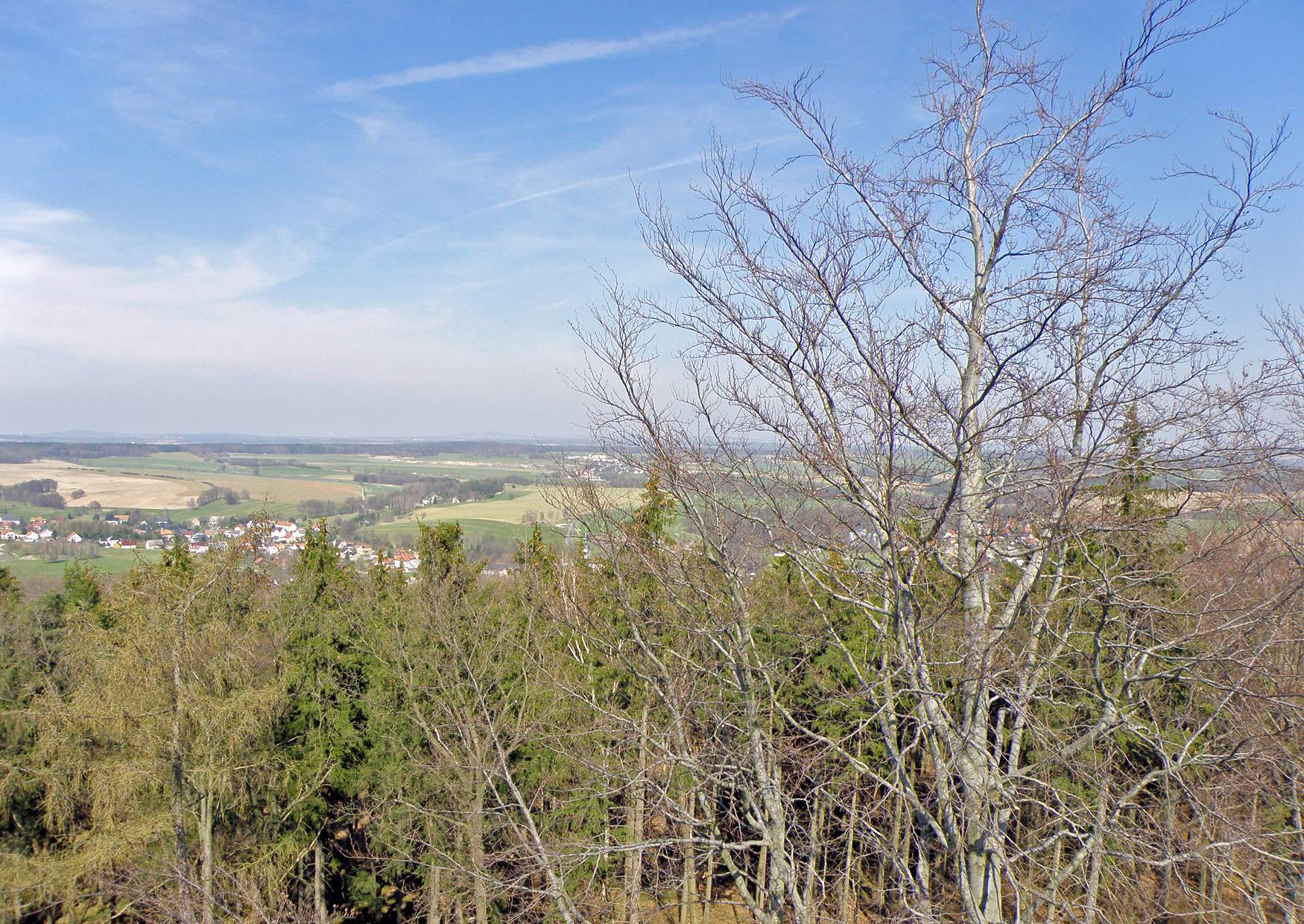 Belvedere Schöne Höhe die Aussicht westliche Lausitz