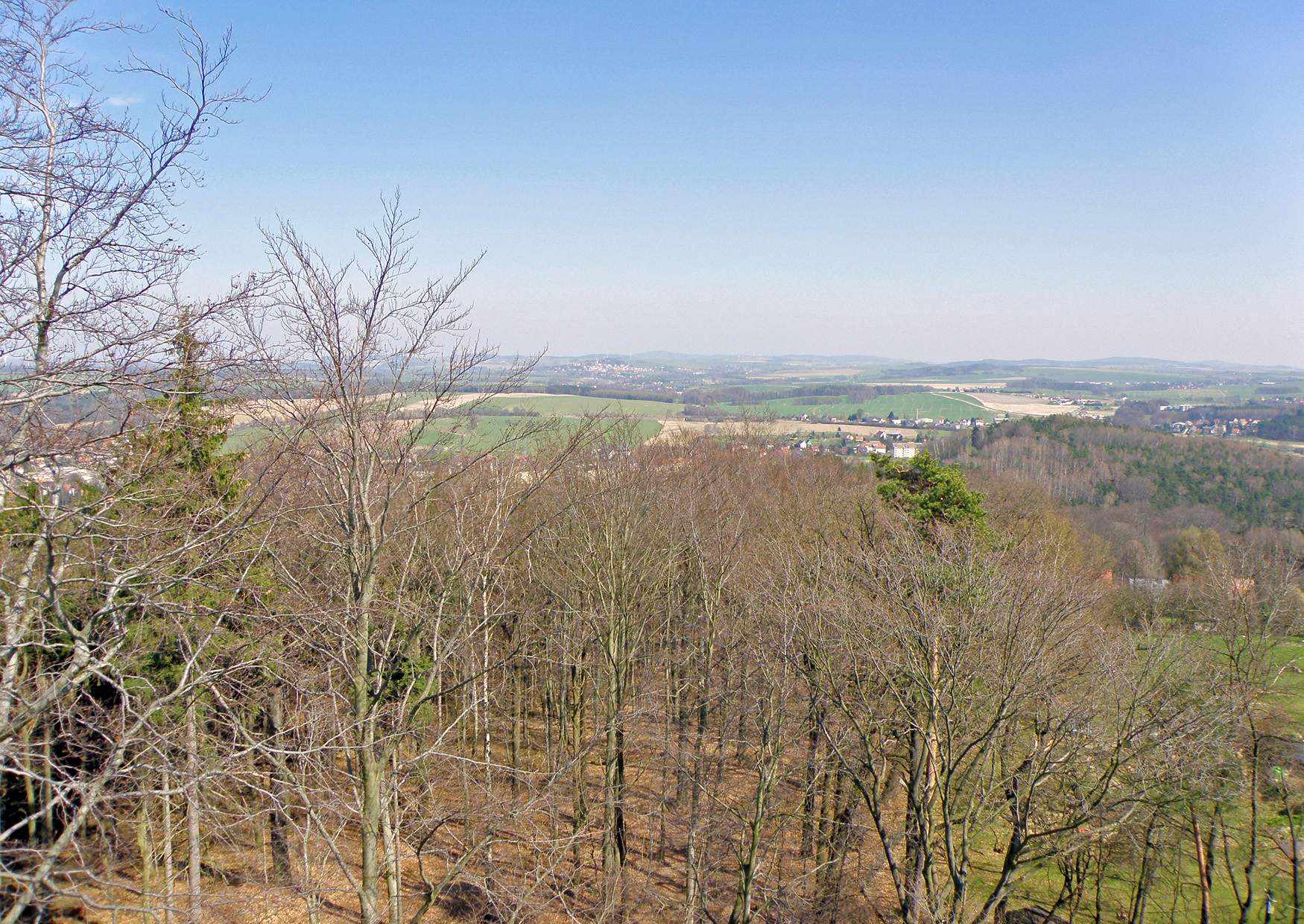 Belvedere Schöne Höhe die Aussicht Lausitzer Bergland