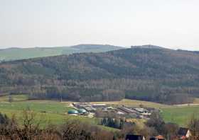 Aussichtsturm Elbersdorf Blick zum Großen Winterberg