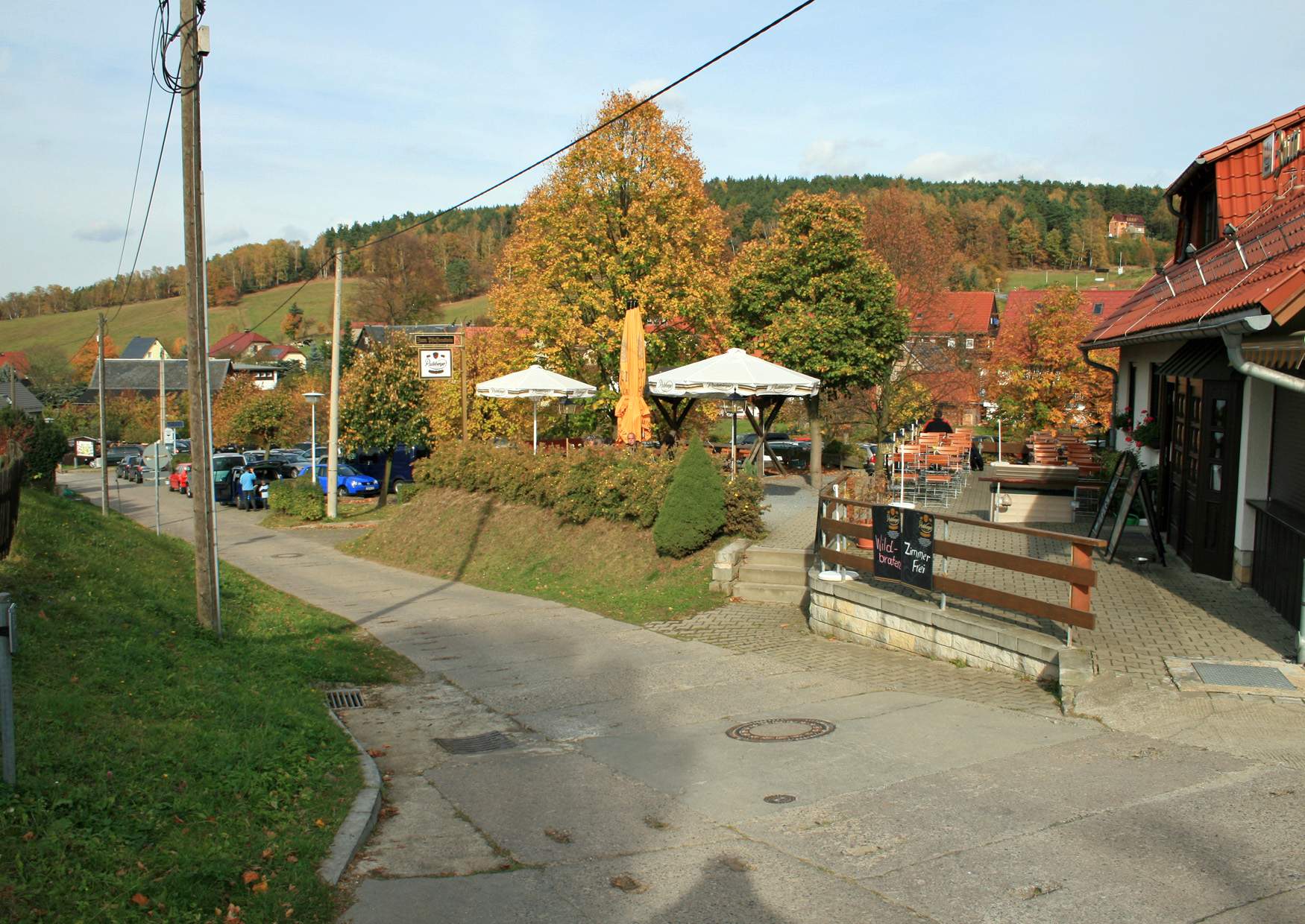 Wanderparkplatz Pfaffendorf mit Gaststätte