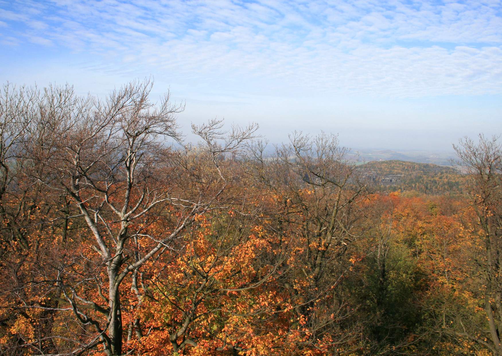 Der Blick vom Großen Winterberg nach Westen