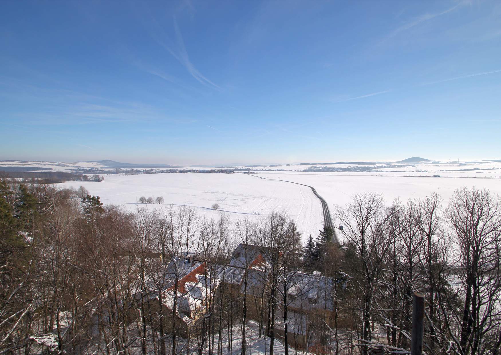 Aussicht vom König-Johann-Turm in der Dippoldiswalder Heide