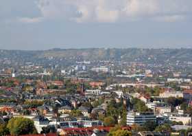 Fichteturm Blick auf Dresden Kaditz