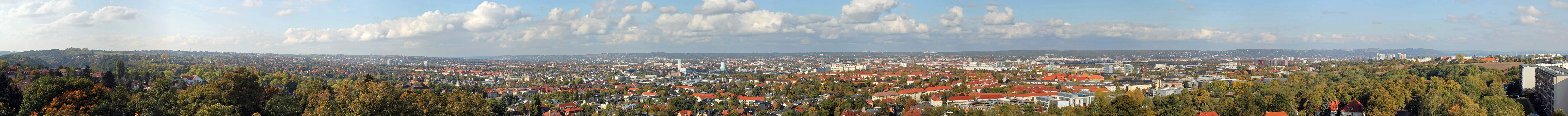 Dresden Panorama vom Fichteturm