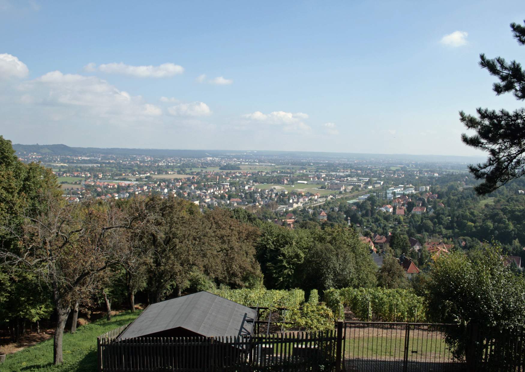 Blick am Bismarckturm Cossebaude