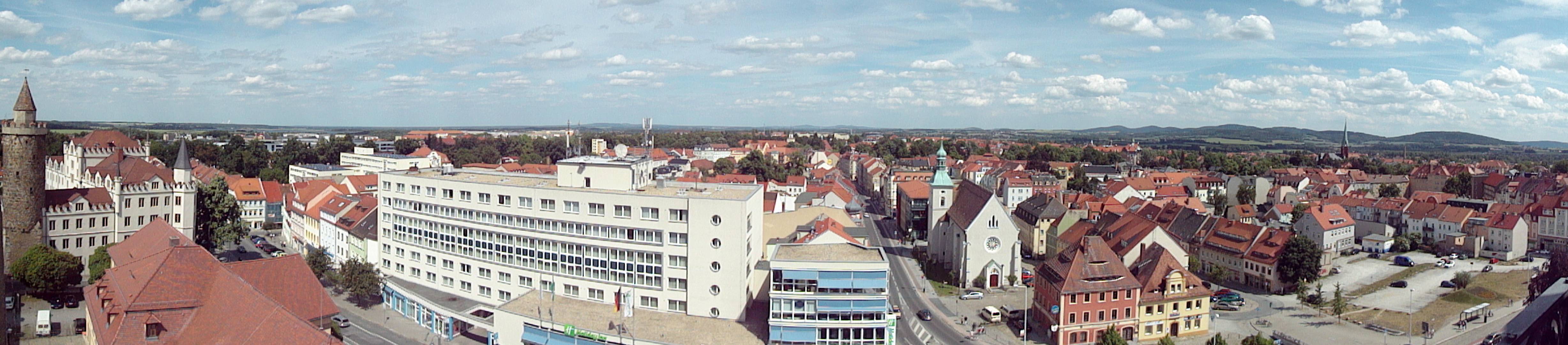 Der Blick vom Reichenturm in Bautzen Panorama 1