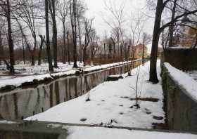 Winter im Barockgarten Zabeltitz