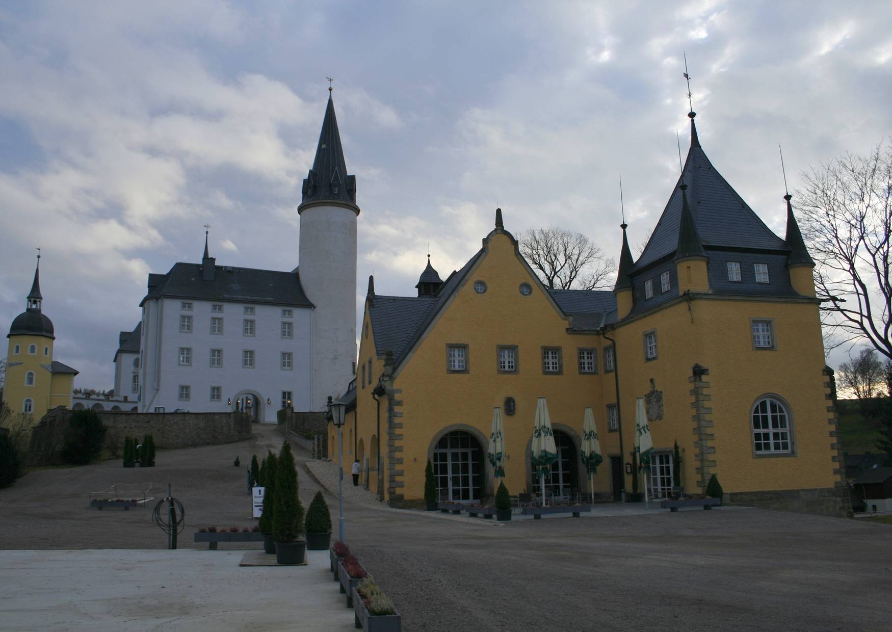 Vorderansicht Schloss Purschenstein im Erzgebirge