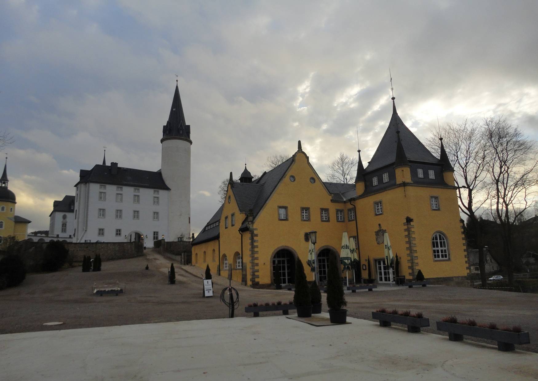 Schloss Purschenstein bei Neuhausen im Erzgebirge in Sachsen