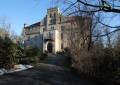 Das Schloss Seifersdorf  die Auffahrt zum Eingang