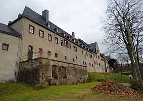 Das Schloss Pfaffroda in Pfaffroda zwischen Olbernhau und Sayda