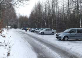 Der Maria-Josepha-Turm auf dem Totenstein bei Grüna nahe Chemnitz - Wanderparkplatz