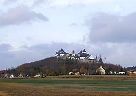 Das Jagdschloss Augustusburg auf dem Schellenberg in der Stadt Augustusburg