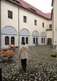 Das Schloss Klippenstein in Radeberg - Schlosshof