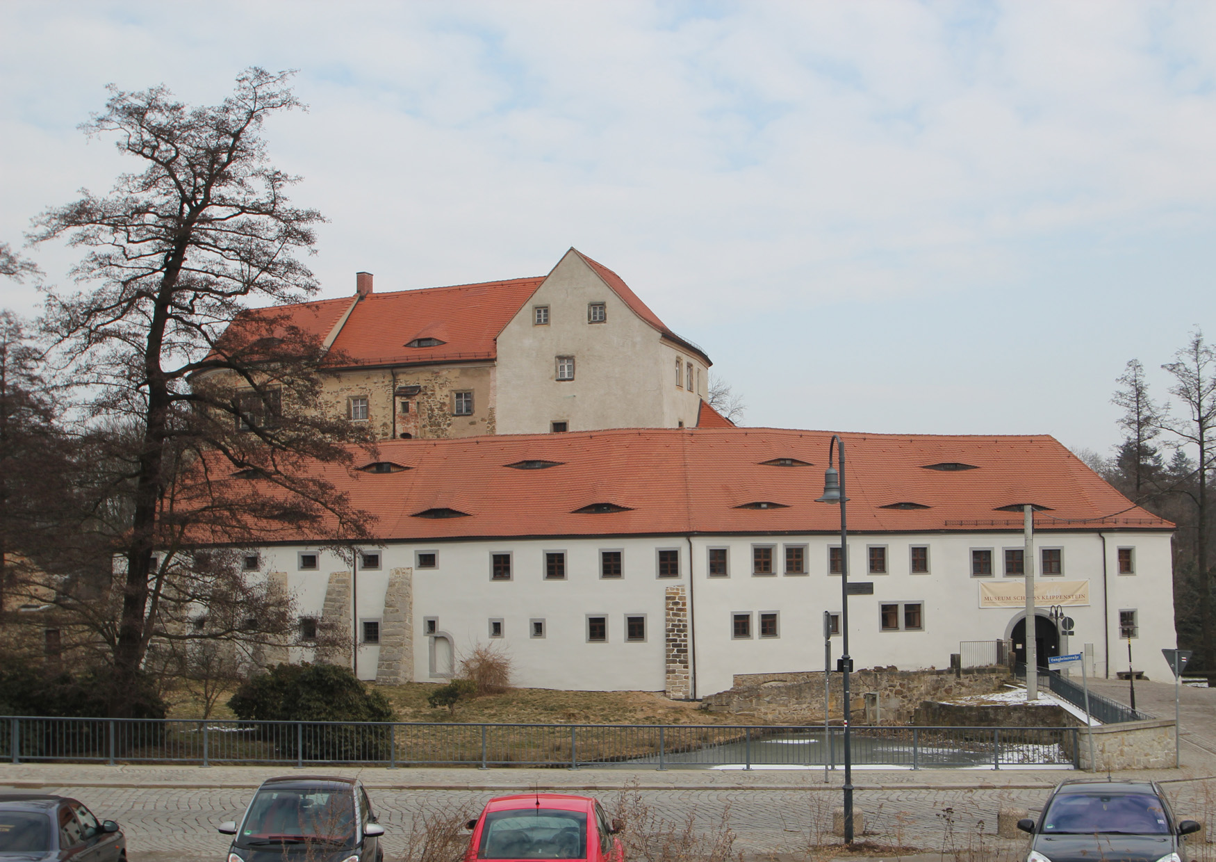 Das Schloss Klippenstein in Radeberg - Vorderseite