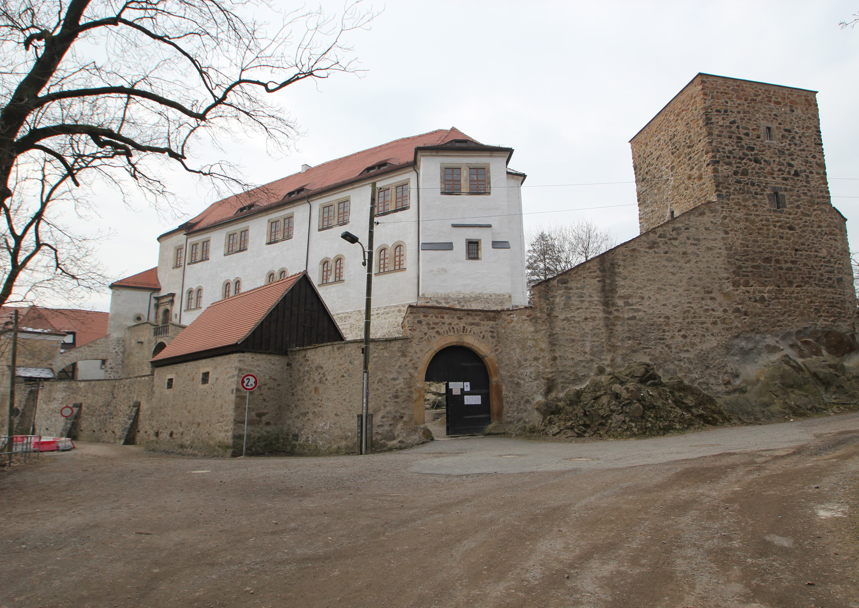 Das Schloss Klippenstein in Radeberg - Rückseite