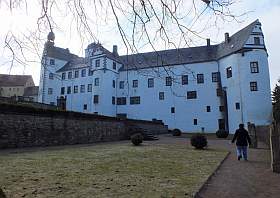 Das Schloss Lauenstein in Geising OT Lauenstein, im Erzgebirge, bei Altenberg