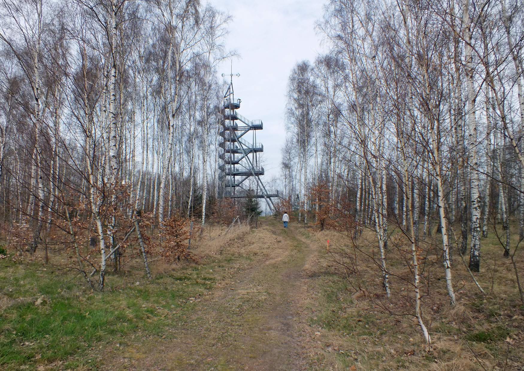 Wanderung zum Glückauf Turm in Oelsnitz im Erzgebirge