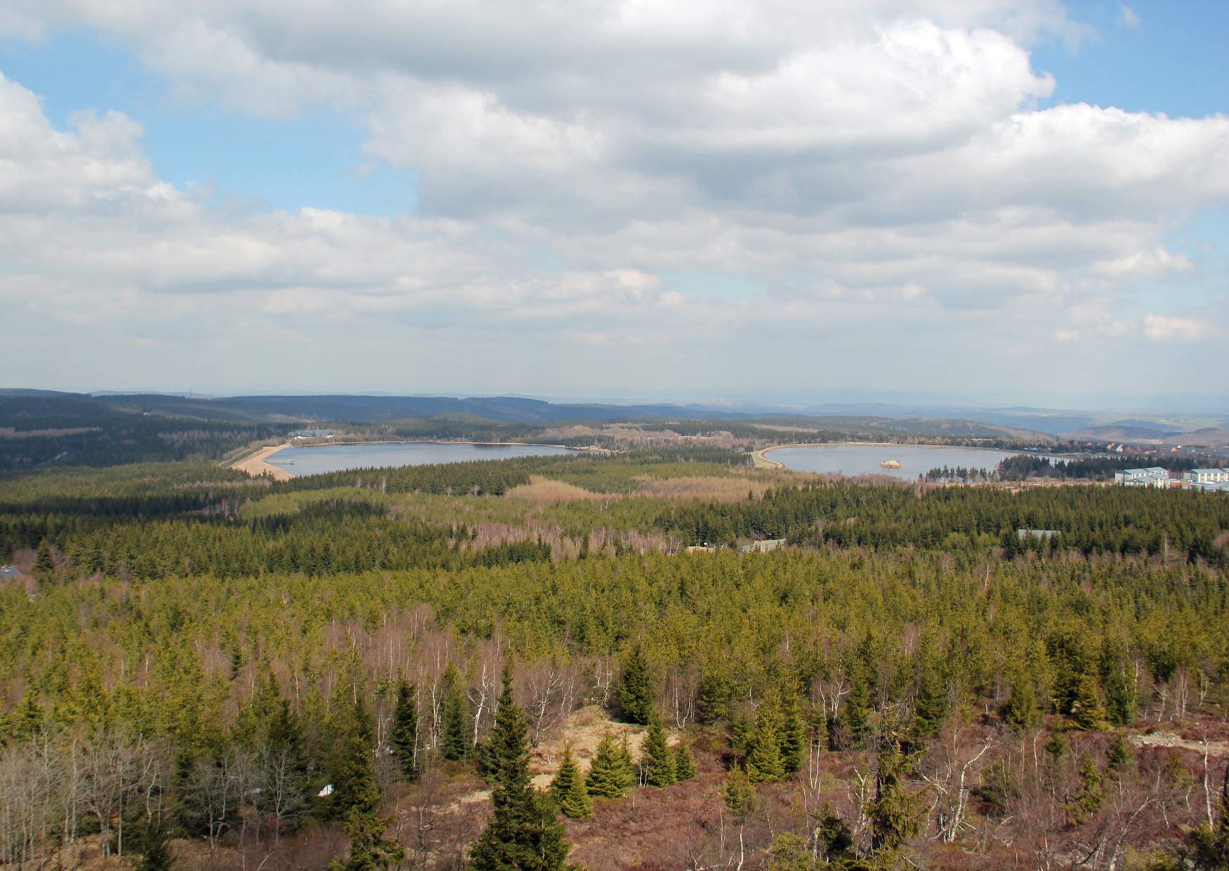 Aussichtspunkt bei Altenberg auf dem Kahleberg