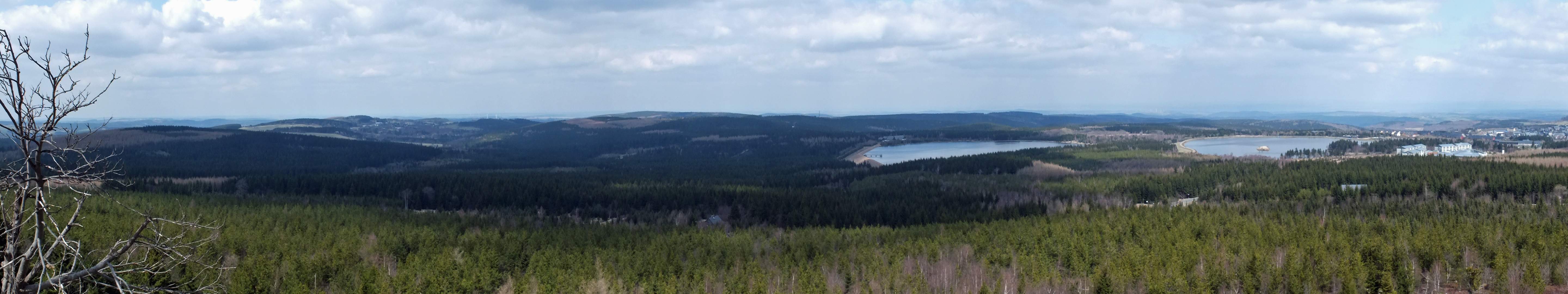 Panorama vom Kahleberg bei Altenberg