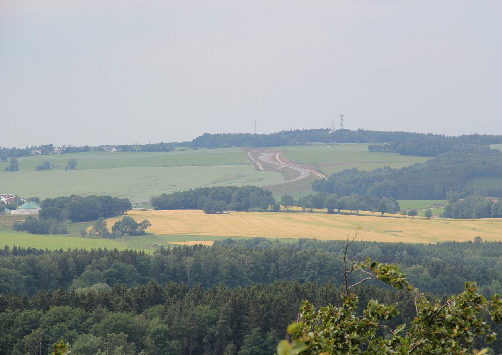 Der Blick vom König-Albert-Turm auf dem Borberg nach Voigtsgrün