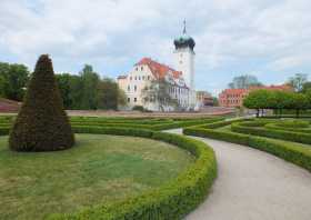 Das Barockschloss Delitzsch, der Barockgarten