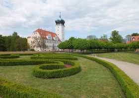 Das Barockschloss Delitzsch mit Park