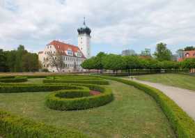Das Barockschloss Delitzsch mit Park