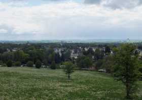 Aussichtspunkt Hoppbergblick der Blick nach Chemnitz