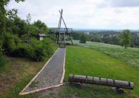 Die Aussichtsplattform Hoppbergblick in Rabenstein bei Chemnitz