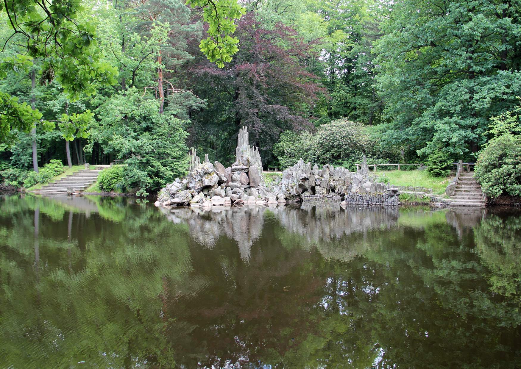 Der Rakotzsee im Kromlauer Park