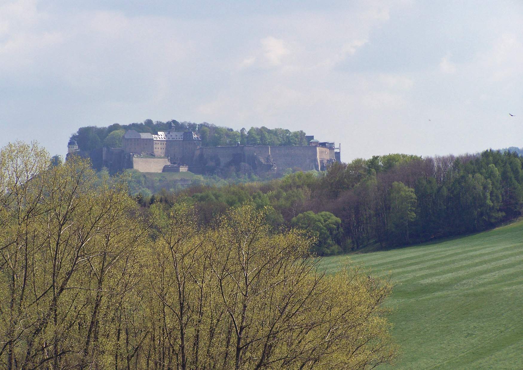 Die Festung Königstein im Nationalpark Sächsische Schweiz