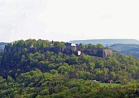 Die Festung Königstein im Nationalpark Sächsische Schweiz