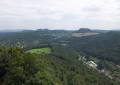 Die Berge des Elbsandsteigebirges vom Königstein gesehen