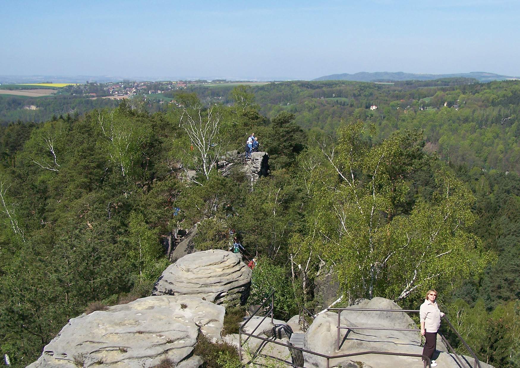 Das Panorama auf dem Rauenstein in der Sächsischen Schweiz