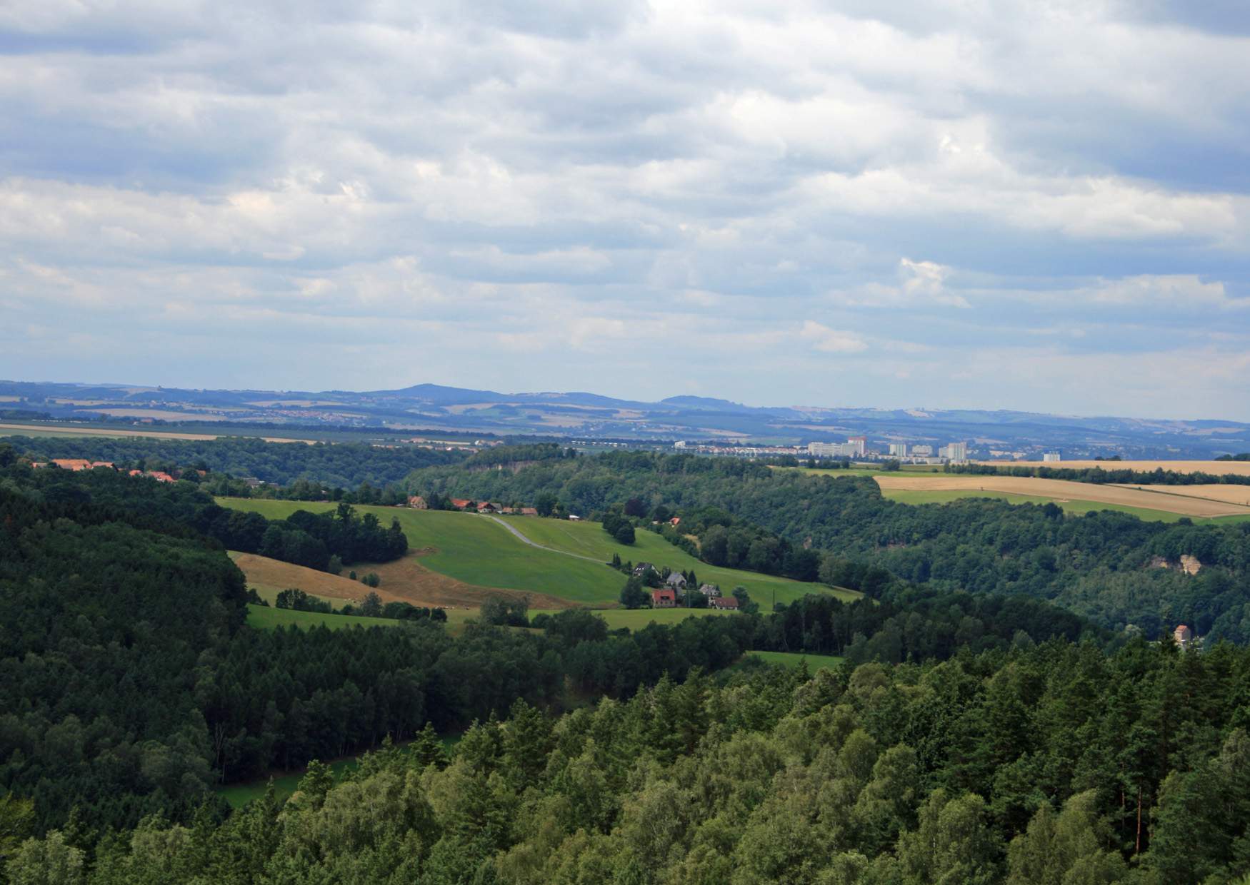 Rauenstein der Blick nach Westen