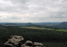 Elbsandsteinblick vom Gohrisch