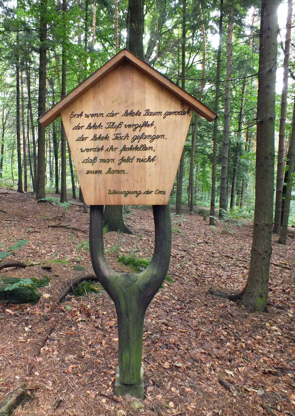 Schild am Aufstieg zum Gohrisch