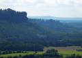 Der Blick vom Brand auf die Festung Königstein