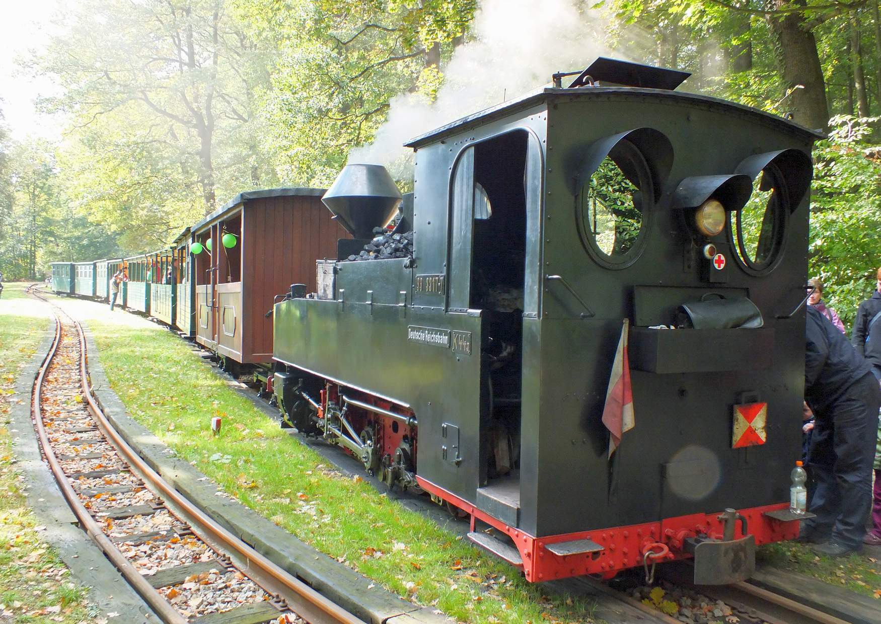 Fahrt mit der Waldeisenbahn von Weisswasser nach Bad Muskau