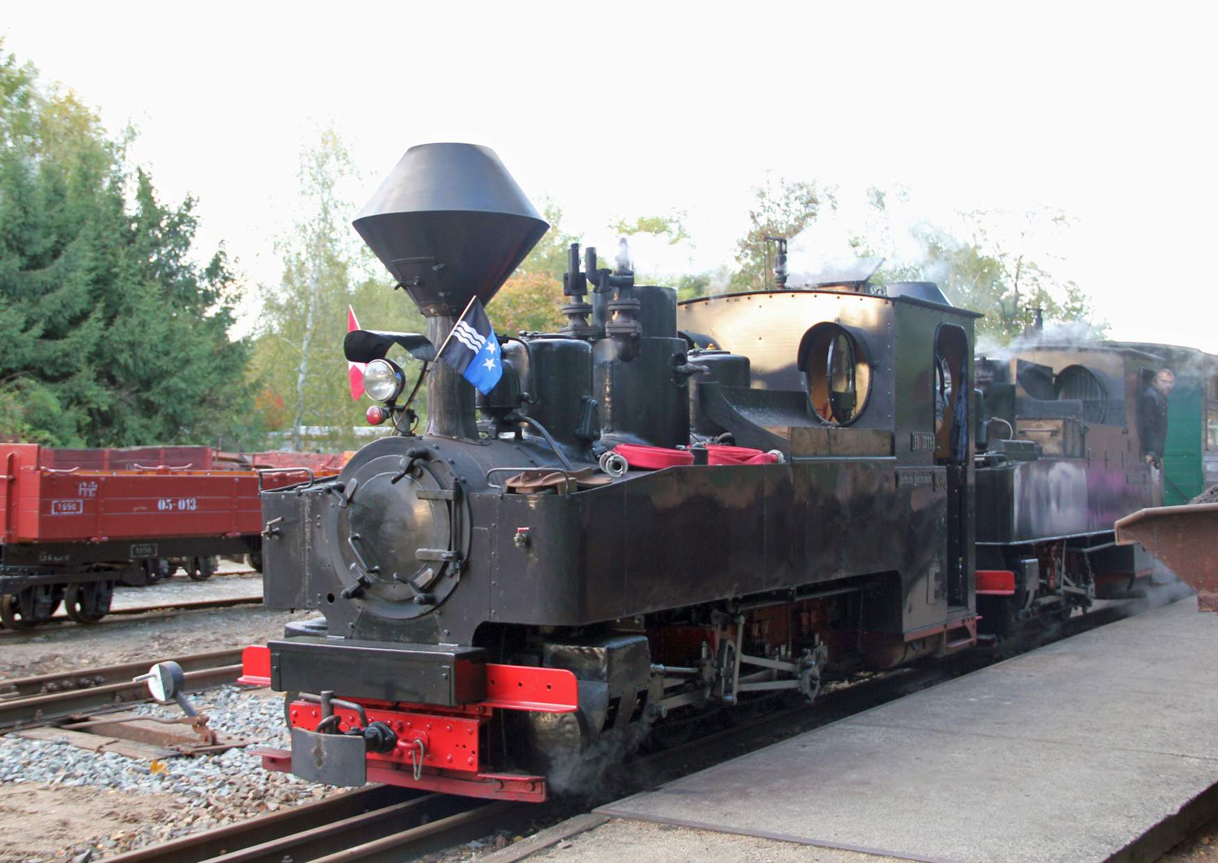 Sehenswürdigkeit Dampflok der Waldeisenbahn Muskau