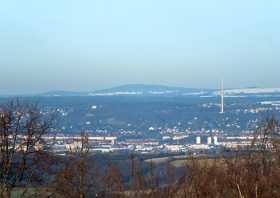 Aussichtspunkt Wilisch bei Kreischa Blick nach Dresden