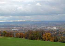 Herbst im Elbtal, der herrliche Ausblick von der Rockauer Höhe