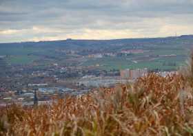 Sachsens Hiefel der Blick auf Dresden Nickern und Prohlis