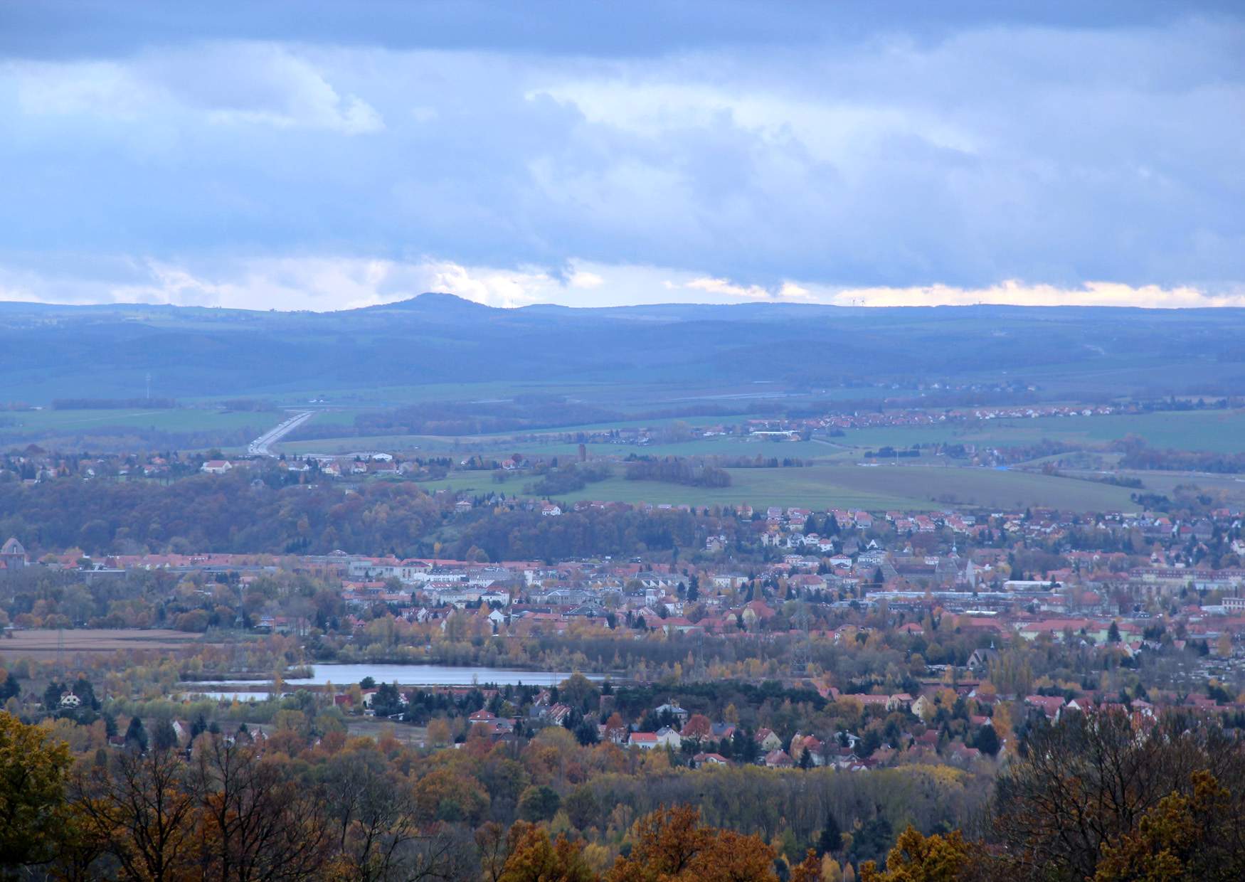 Der Blick von Rockau nach Süden