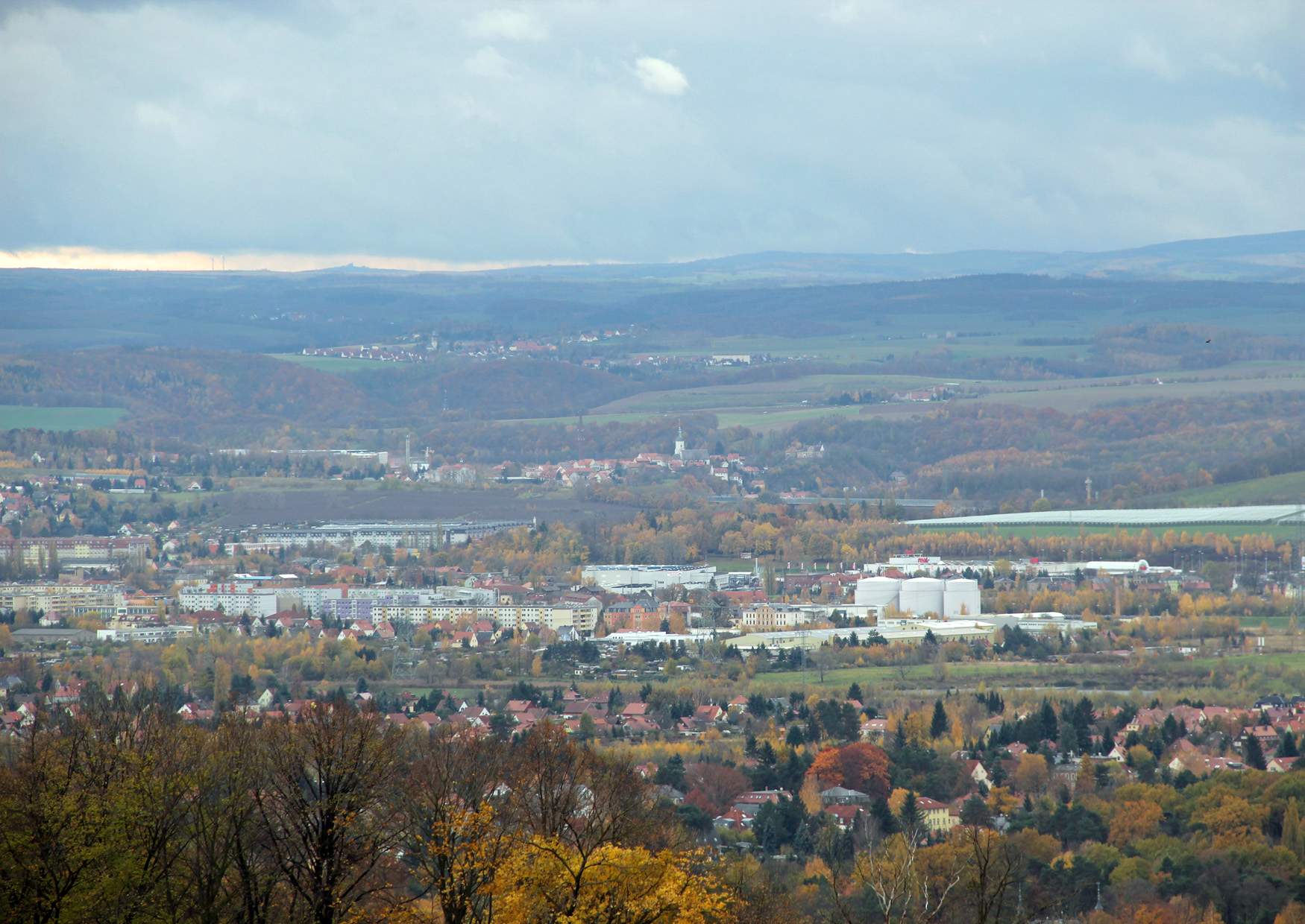 Rockau Blickrichtung Heidenau, Dohna, Burkardswalde