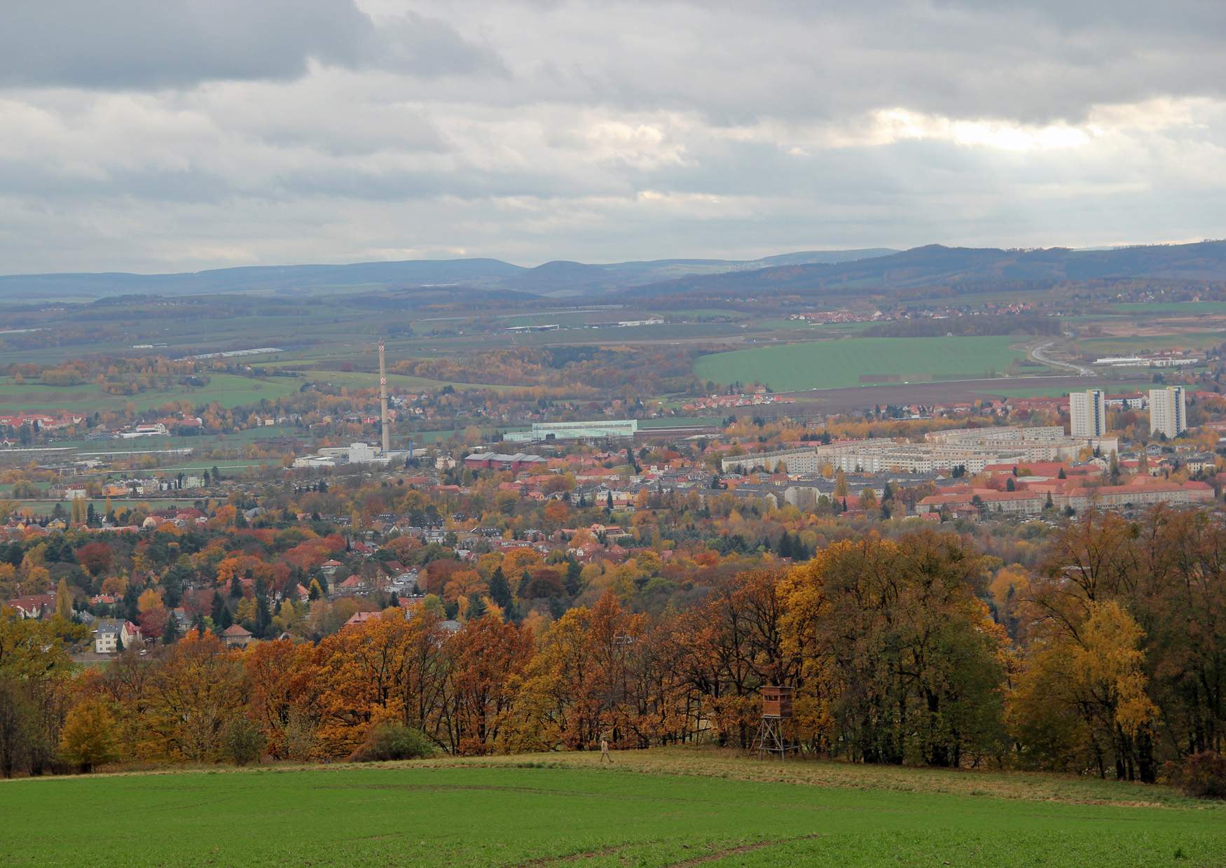 Rockauer Blick zum Osterzgebirge